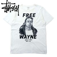 stussy × RANSOM 30周年記念 Lil Wayne リルウェイン Tシャツ M ホワイト コットン FREE WAYNE | Vintage.City 古着屋、古着コーデ情報を発信