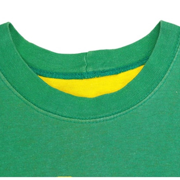70s ラッセル LUTHER BURBANK ヴィンテージTシャツ リバーシブルT 黄緑 RUSSELL サイズM相当 古着 @BZ0212 | Vintage.City 古着屋、古着コーデ情報を発信