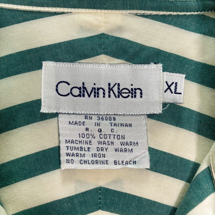 90s Calvin Klein L/S stripe design shirt | Vintage.City 빈티지숍, 빈티지 코디 정보