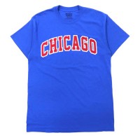 GILDAN カレッジプリントTシャツ M ブルー コットン CHICAGO | Vintage.City 古着屋、古着コーデ情報を発信