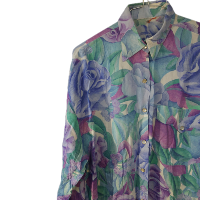 1990年代オールパターン花柄デザインシャツ。 | Vintage.City 古着屋、古着コーデ情報を発信