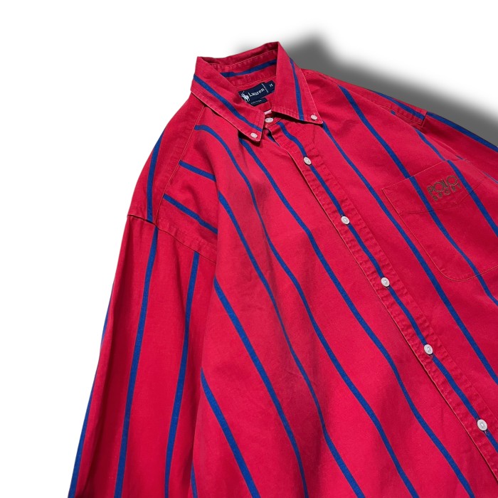 【Ralph Lauren】1990's ボタンダウンストライプシャツ | Vintage.City 古着屋、古着コーデ情報を発信