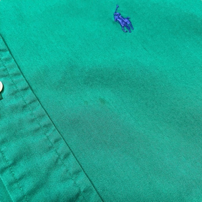 【Ralph Lauren】1990's コットンツイルボタンダウンシャツ グリーン | Vintage.City 古着屋、古着コーデ情報を発信