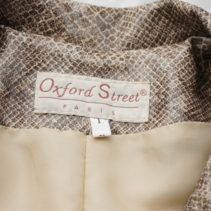 Oxford Street アンチピリング パイソン 蛇柄 ラグランコート | Vintage.City 古着屋、古着コーデ情報を発信