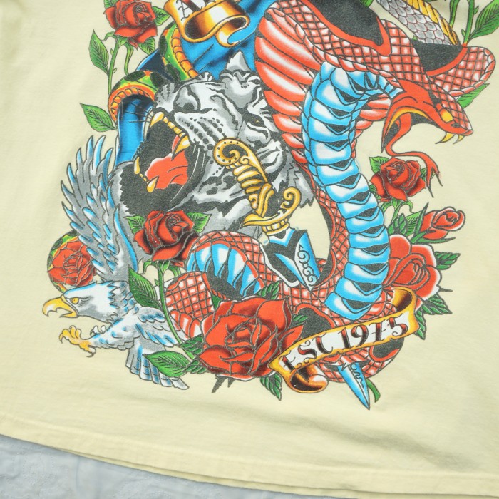 AVIREX 虎×蛇×鷲 薔薇 アニマルデザイン Tシャツ | Vintage.City 古着屋、古着コーデ情報を発信