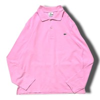 【LACOSTE】ラコステ ロングスリーブポロシャツ ピンク | Vintage.City 古着屋、古着コーデ情報を発信