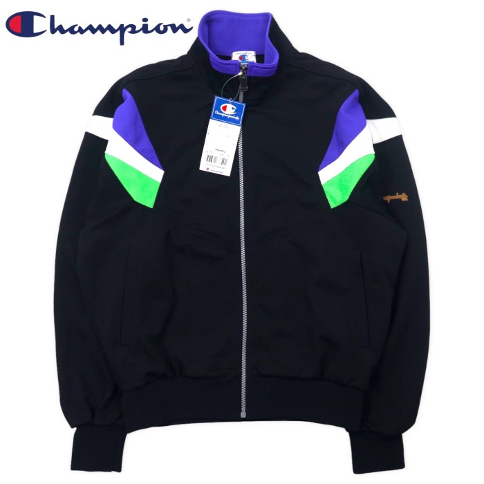 〔希少〕90s Champion track jacket Blue×Black