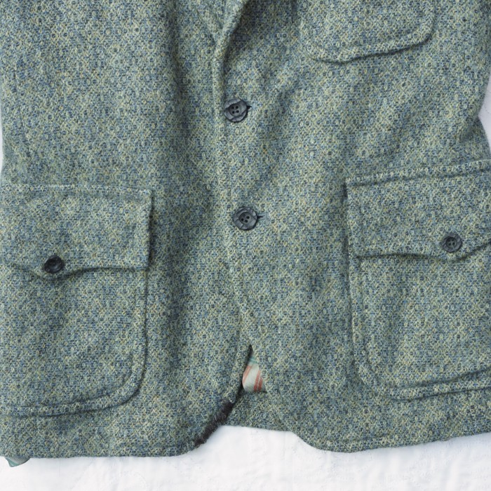 1960’s ROYAL-HALL 青×緑 ユニバーシティ テーラードジャケット | Vintage.City 古着屋、古着コーデ情報を発信