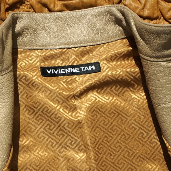 VIVIENNE TAM 刺繍×ビーズ レザージャケット | Vintage.City 古着屋、古着コーデ情報を発信