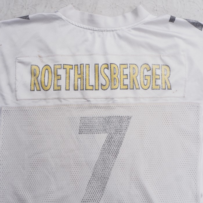 REEBOK 2000’s NFL EQUIPMENT ROETHLISBERGER 7 アメフト メッシュ ゲームシャツ | Vintage.City 古着屋、古着コーデ情報を発信