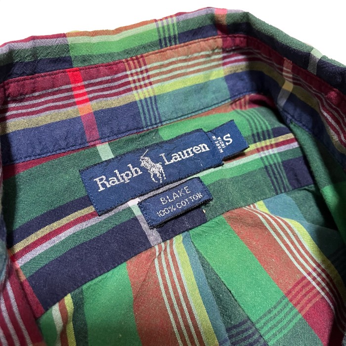 【Ralph Lauren】ラルフローレン マドラスチェックシャツ BLAKE | Vintage.City 古着屋、古着コーデ情報を発信