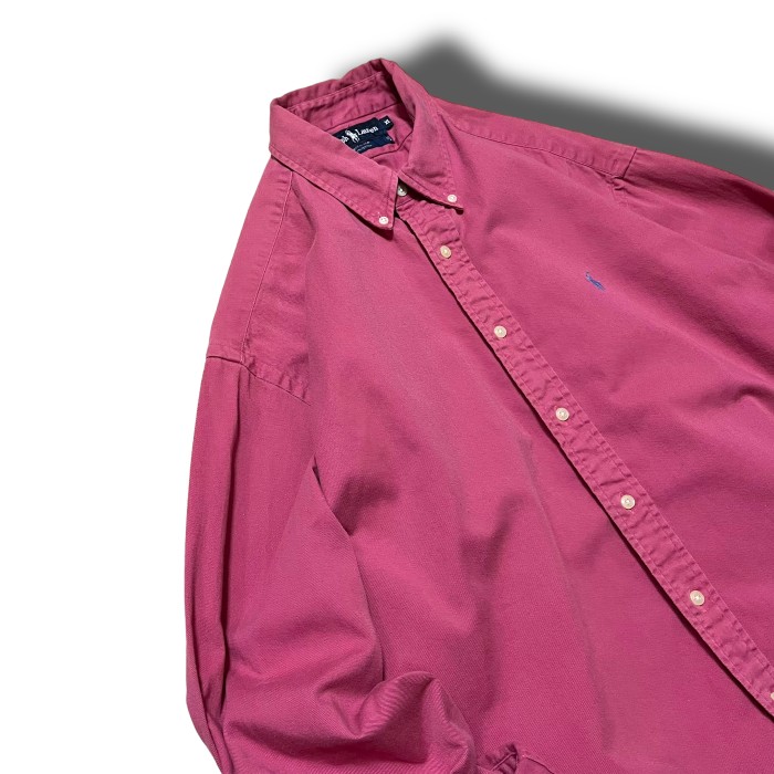 【Ralph Lauren】1980's～ コットンツイルボタンダウンシャツ MADE IN USA ビッグサイズ | Vintage.City 古着屋、古着コーデ情報を発信