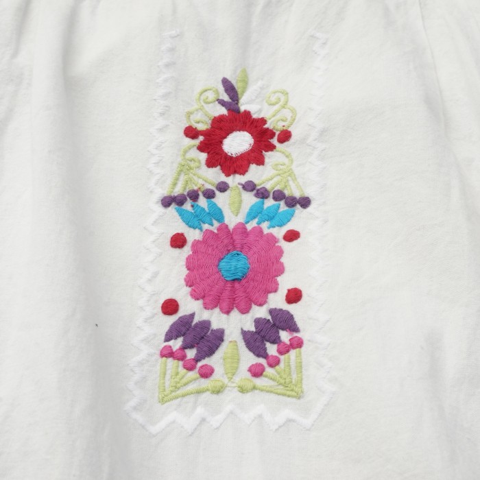 フラワー刺繍 ボタニカル コットンワンピース | Vintage.City 古着屋、古着コーデ情報を発信
