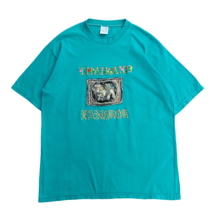 NICE & EASY 3D elephant スパンコール Tシャツ | Vintage.City 빈티지숍, 빈티지 코디 정보