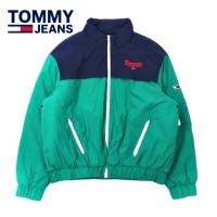 TOMMY JEANS インサレーションジャケット M グリーン ポリエステル ロゴプリント ビッグサイズ | Vintage.City 빈티지숍, 빈티지 코디 정보