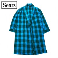 Sears ガウンコート M ブルー PERMA PREST チェック 70年代 | Vintage.City 古着屋、古着コーデ情報を発信