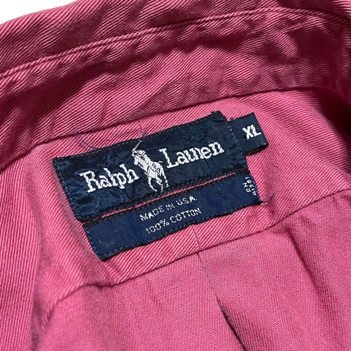 【Ralph Lauren】1980's～ コットンツイルボタンダウンシャツ MADE IN USA ビッグサイズ | Vintage.City 빈티지숍, 빈티지 코디 정보
