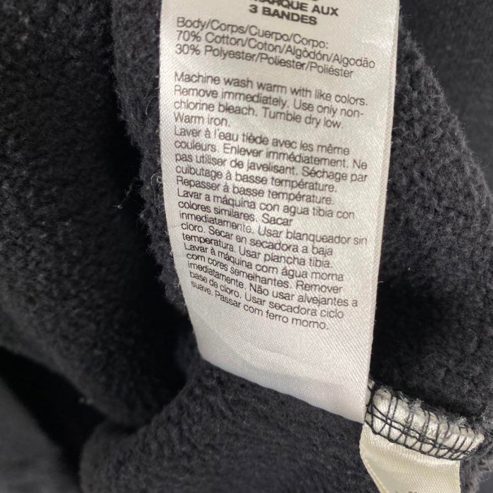 00s adidas センターロゴ 刺繍 ボーダー パーカー プルオーバー 黒L | Vintage.City 古着屋、古着コーデ情報を発信