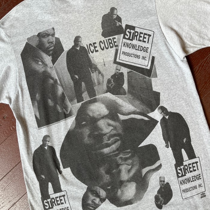 90's ICE CUBE Street Knowledge Productions Inc T-shirt XL 1992アイスキューブ rap tee ラップティーズ | Vintage.City 古着屋、古着コーデ情報を発信