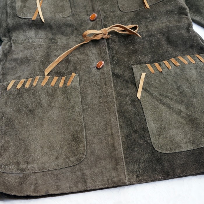 HI-STEPPIN’ brand 70’s イタリア製 ヌバックレザー コート | Vintage.City 古着屋、古着コーデ情報を発信