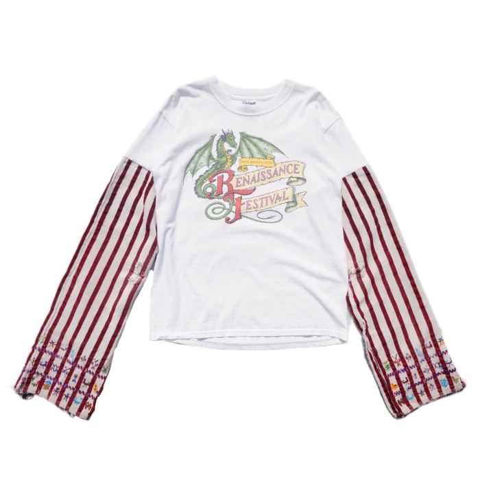 GILDAN×グアテマラ民族パンツ 手刺繍 リメイク スーパーロングスリーブ Tシャツ | Vintage.City 古着屋、古着コーデ情報を発信