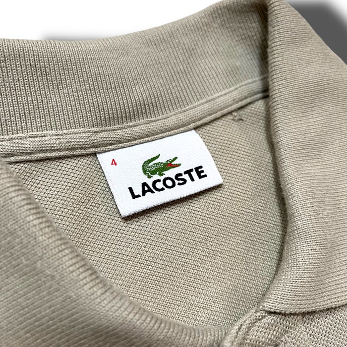 【LACOSTE】ラコステ ポロシャツ グレージュ | Vintage.City 古着屋、古着コーデ情報を発信