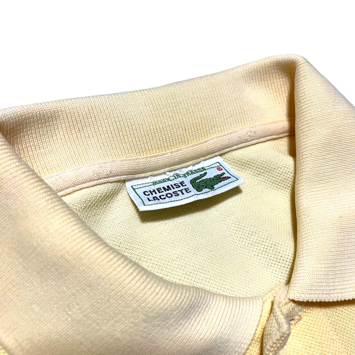 【LACOSTE】ラコステ ポロシャツ MADE IN FRANCE イエロー | Vintage.City 古着屋、古着コーデ情報を発信