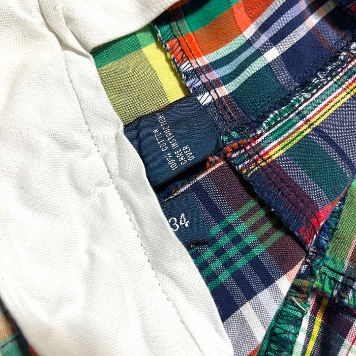 【Ralph Lauren】パッチワークマドラスチェックショートパンツ | Vintage.City 古着屋、古着コーデ情報を発信