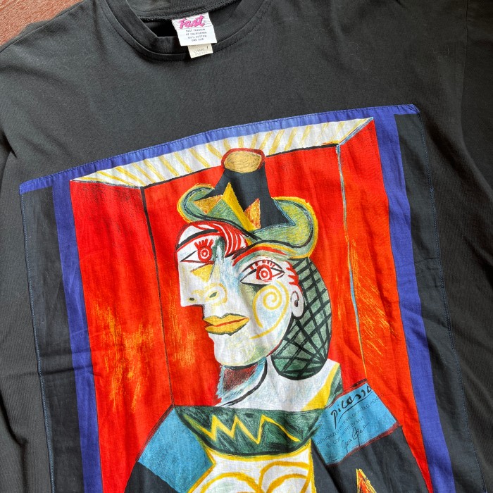90's Picasso T-shirt ピカソ 1939 Buste de femme XL相当 USA製 アートT | Vintage.City 빈티지숍, 빈티지 코디 정보