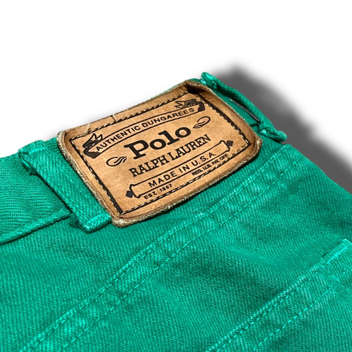 【Ralph Lauren】ワイドストレートカラーデニムパンツ MADE IN USA | Vintage.City 古着屋、古着コーデ情報を発信
