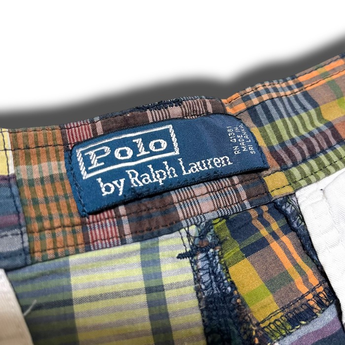 【Ralph Lauren】パッチワークマドラスチェックカーゴショートパンツ | Vintage.City 古着屋、古着コーデ情報を発信