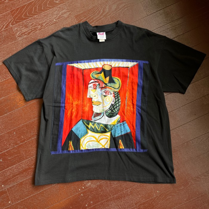 90's Picasso T-shirt ピカソ 1939 Buste de femme XL相当 USA製 アートT | Vintage.City 빈티지숍, 빈티지 코디 정보