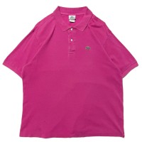 【LACOSTE】ラコステ ポロシャツ ビッグサイズ 鹿の子 ピンク パープル | Vintage.City 빈티지숍, 빈티지 코디 정보
