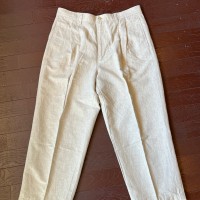 【W35 L30】90~00's Eddie Bauer Linen two tuck trouser エディーバウアー リネンスラックス タック入り | Vintage.City 빈티지숍, 빈티지 코디 정보