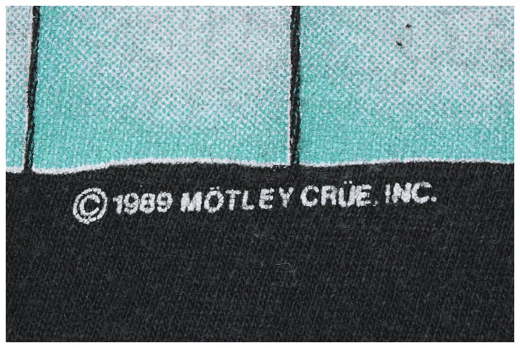 1989 MOTLEY CRUE モトリークルー DR. FEELGOOD ヴィンテージTシャツ