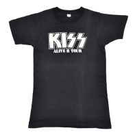 70'S KISS キッス ALIVE Ⅱ TOUR ヴィンテージTシャツ バンドTシャツ【M相当】 @AAB1428 | Vintage.City 빈티지숍, 빈티지 코디 정보