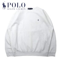 Polo by Ralph Lauren ビッグサイズ スウェット XL ホワイト コットン 裏起毛 スモールポニー刺繍 | Vintage.City 古着屋、古着コーデ情報を発信