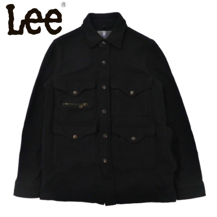 Lee メルトンハンティングジャケット S ブラック ウール | Vintage.City 빈티지숍, 빈티지 코디 정보