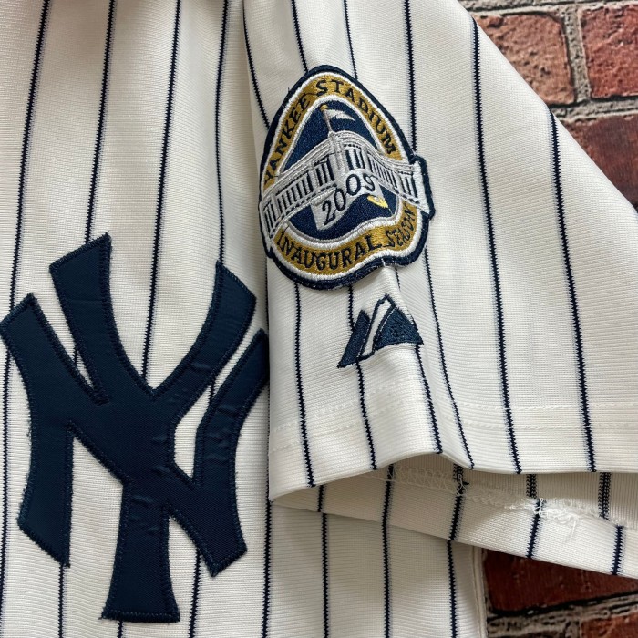 00s Majesticマジェスティック ベースボールシャツ ゲームシャツ ニューヨーク ヤンキース MLBラグラン ワッペン ビックサイズ XL | Vintage.City 古着屋、古着コーデ情報を発信
