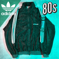 80s adidas アディダス ONE WORLD ベロアジャージ ジップアップ ジャケット ヴィンテージ 刺繍ロゴ Mサイズ | Vintage.City 古着屋、古着コーデ情報を発信