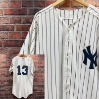 00s Majesticマジェスティック ベースボールシャツ ゲームシャツ ニューヨーク ヤンキース MLBラグラン ワッペン ビックサイズ XL | Vintage.City Vintage Shops, Vintage Fashion Trends