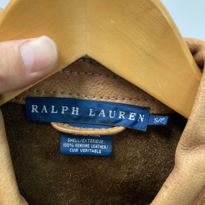 最高級00‘s初期RALPH LAURENカービングデザインオールレザージャケット 定価28万　S/P | Vintage.City 古着屋、古着コーデ情報を発信