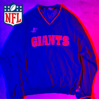 NFL GIANTS game shirt LOGO AUTHENTIC ジャイアンツ アメフト スウェット ゲームシャツ ビッグロゴ Mサイズ | Vintage.City 古着屋、古着コーデ情報を発信