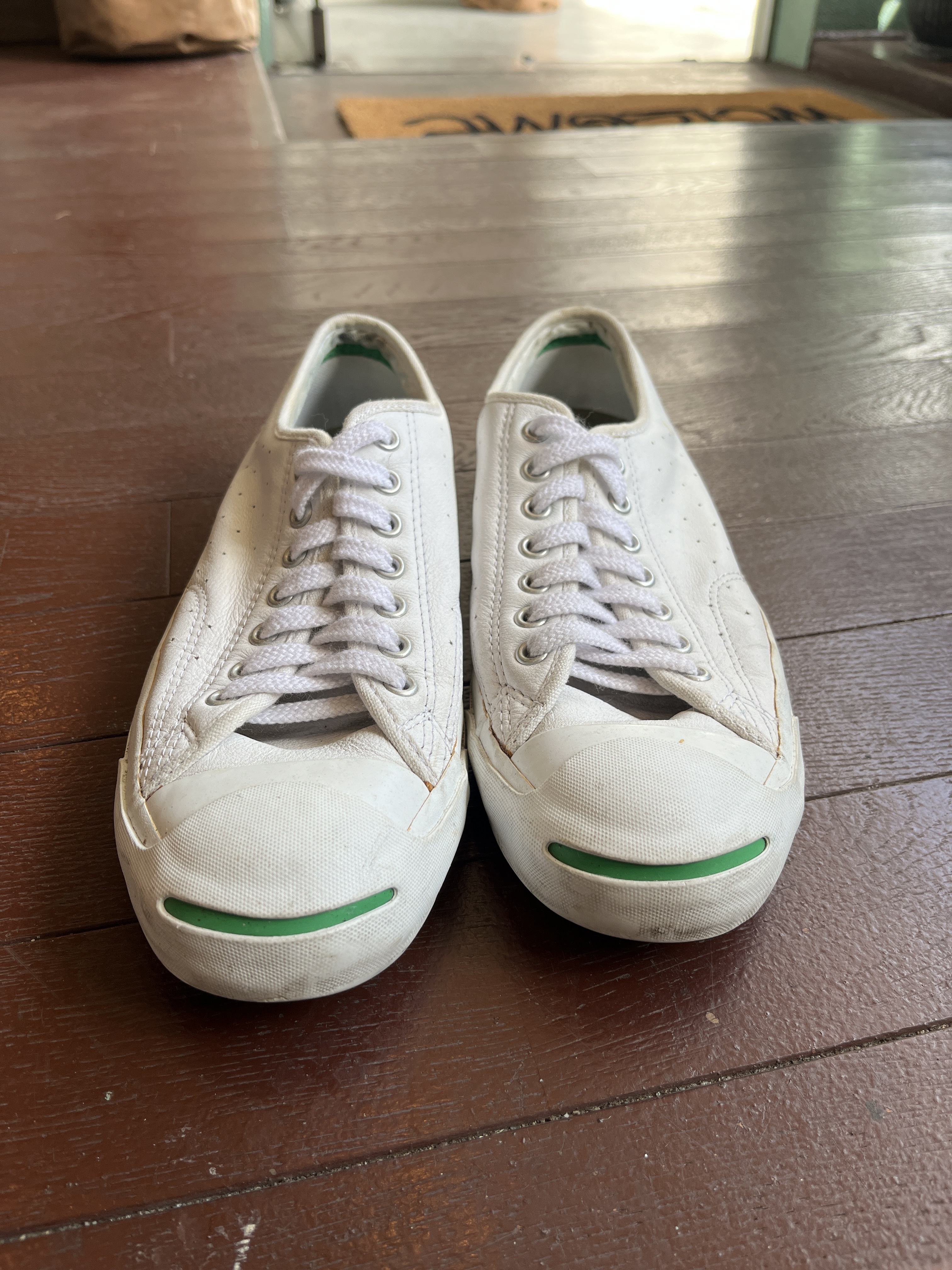 90's Punching Leather Jack Purcell Converse 27.0 US9 ジャック ...