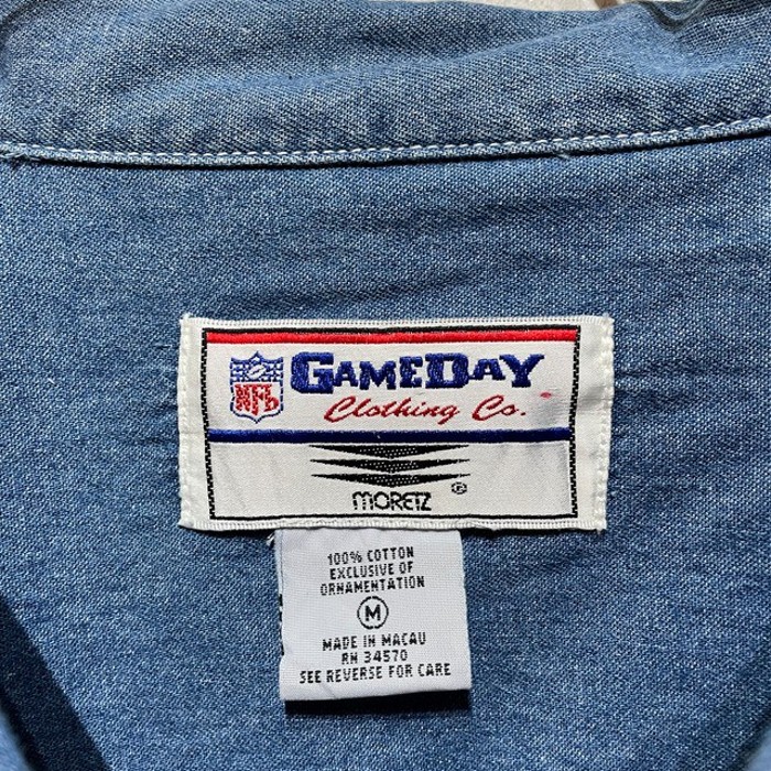“GREEN BAY PACKERS” L/S Denim Shirt | Vintage.City 古着屋、古着コーデ情報を発信