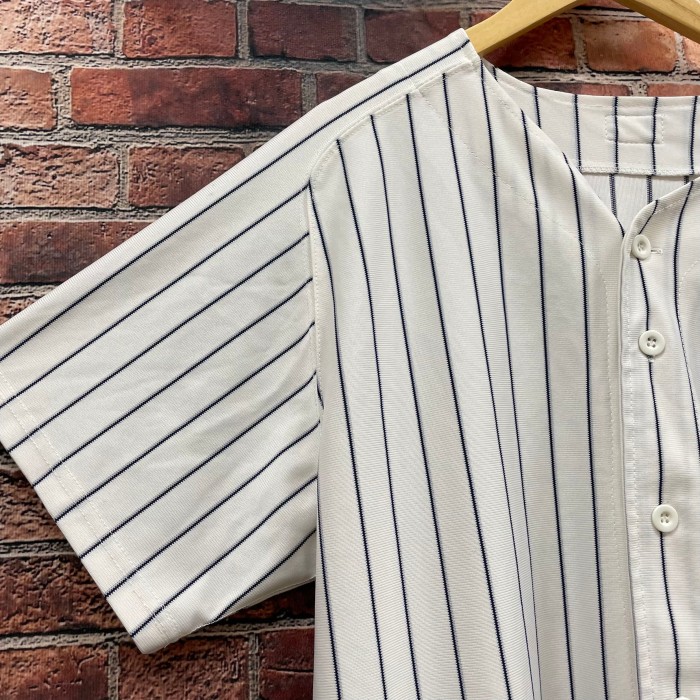 00s Majesticマジェスティック ベースボールシャツ ゲームシャツ ニューヨーク ヤンキース MLBラグラン ワッペン ビックサイズ XL | Vintage.City 古着屋、古着コーデ情報を発信