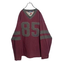 90s TOMMY HILFIGER L/S cotton football shirt | Vintage.City 古着屋、古着コーデ情報を発信