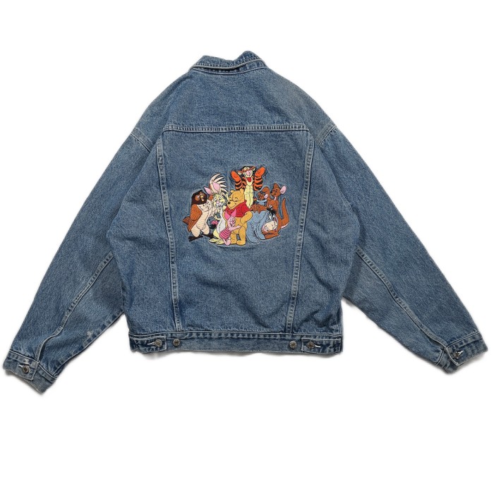 Disney Store Pooh denim jacket 2398026　ディズニー プー　デニムジャケット | Vintage.City 빈티지숍, 빈티지 코디 정보