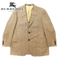 BURBERRY 2Bテーラードジャケット 180 AB7 ベージュ 千鳥格子 ウール シルク混 日本製 | Vintage.City 古着屋、古着コーデ情報を発信