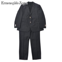 Ermenegildo Zegna 2Bスーツ セットアップ L グレー ストライプ ウール イタリア製 | Vintage.City 古着屋、古着コーデ情報を発信